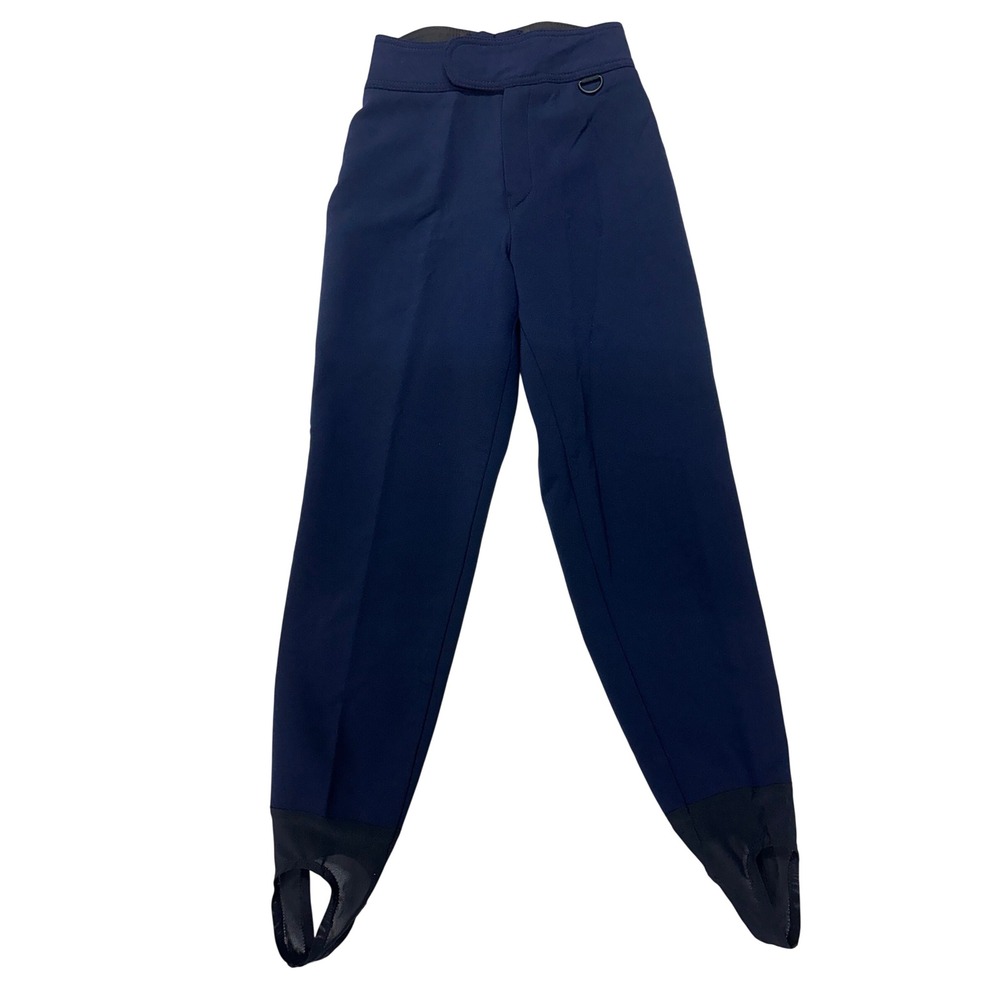 Schoeller Ski Pants Navy Blue WB-400 Stretch Stirrup Fleece Lined Size 4 Womens